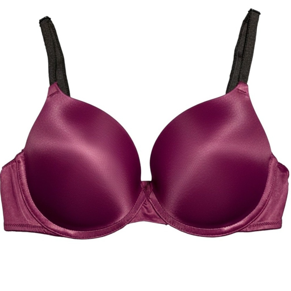 VTG Victoria Secret PINK Wear Everywhere Bra 34C Extreme Push Up Multiway Purple